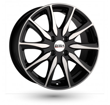 Disla Raptor W7.5 R17 PCD4x108 ET40 DIA67.1 Black Diamond